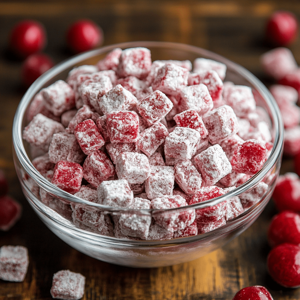 Cherry Cheesecake Puppy Chow