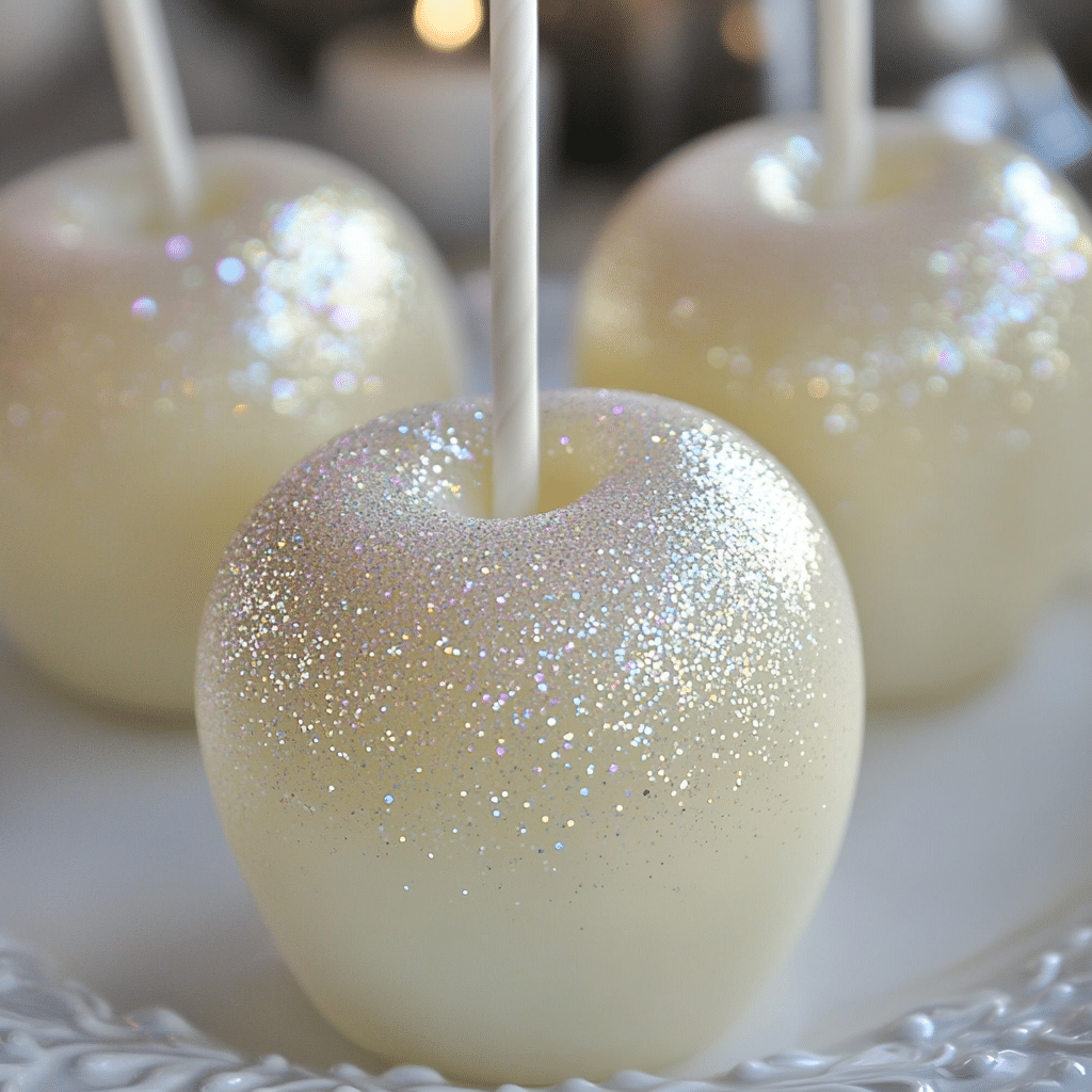 lilya blogging Elegant White Sparkle Candy Apples cref http 26a2ec23 8531 4fea 8e38 930c3384df9c 1 1