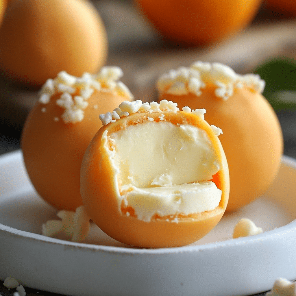 orange creamsicle truffles