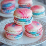 cotton candy macarons