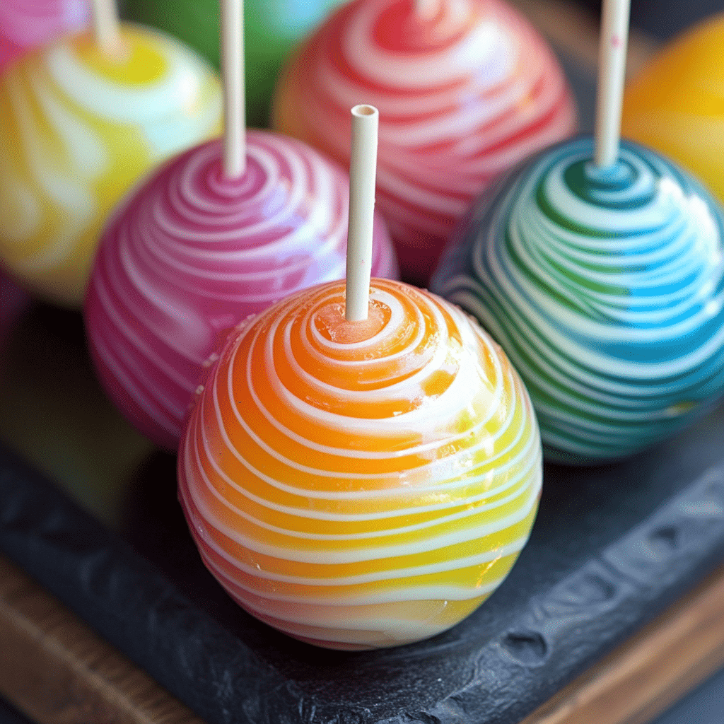 Kool-Aid Swirl Candy Apples
